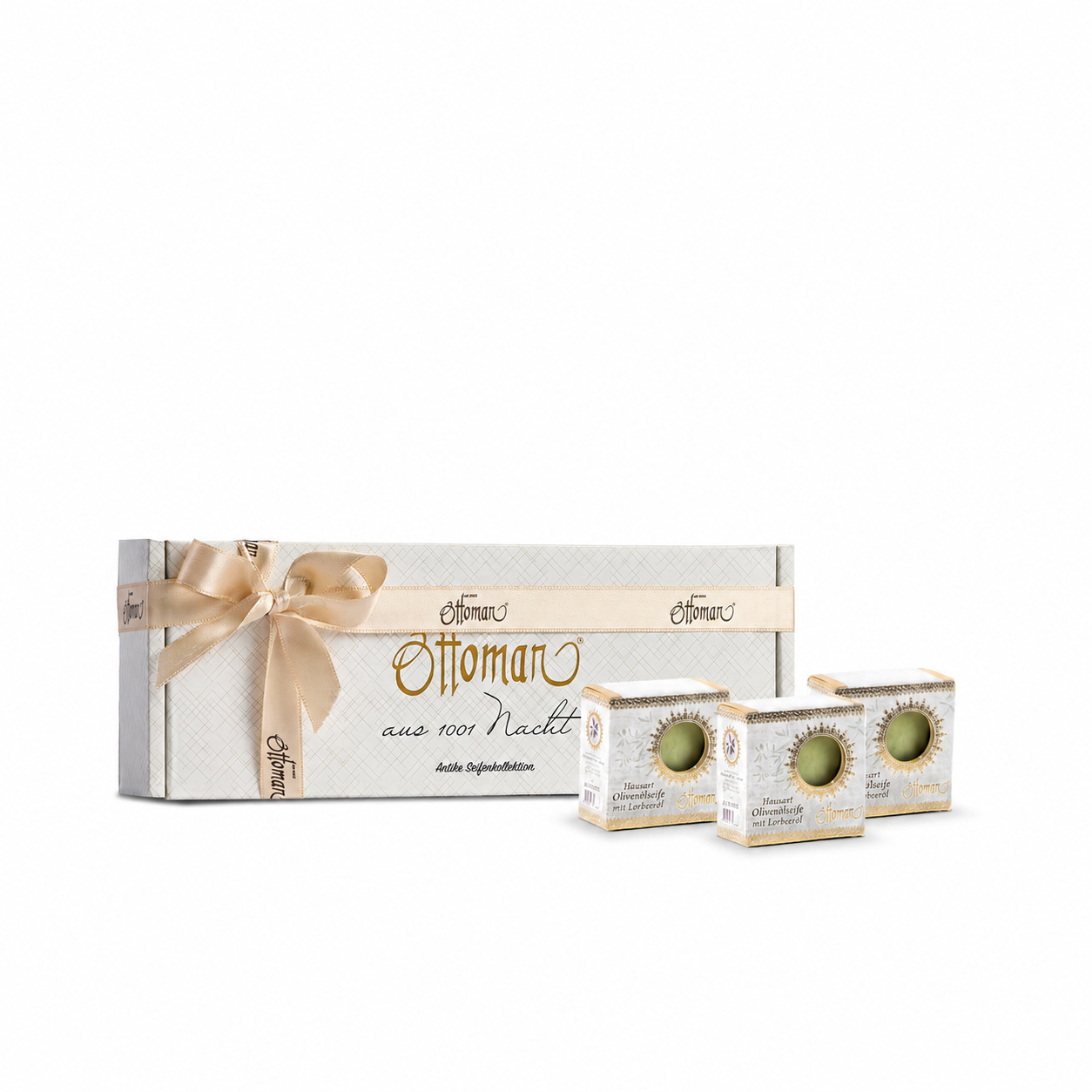 Geschenkset Hausart Olivenölseife mit Lorbeeröl