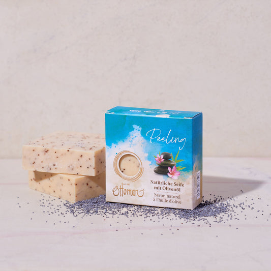 Naturseife aus Olivenöl - Peeling