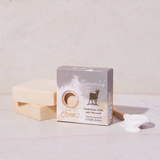 Naturseife aus Olivenöl - Ziegenmilch
