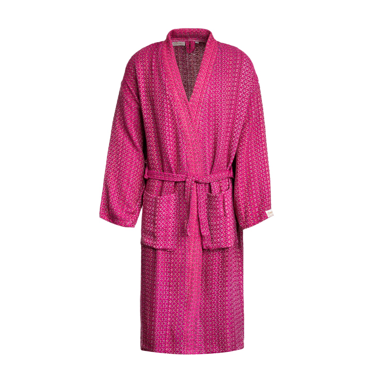 Bademantel Jasmin aus 100 % Baumwolle in Pink
