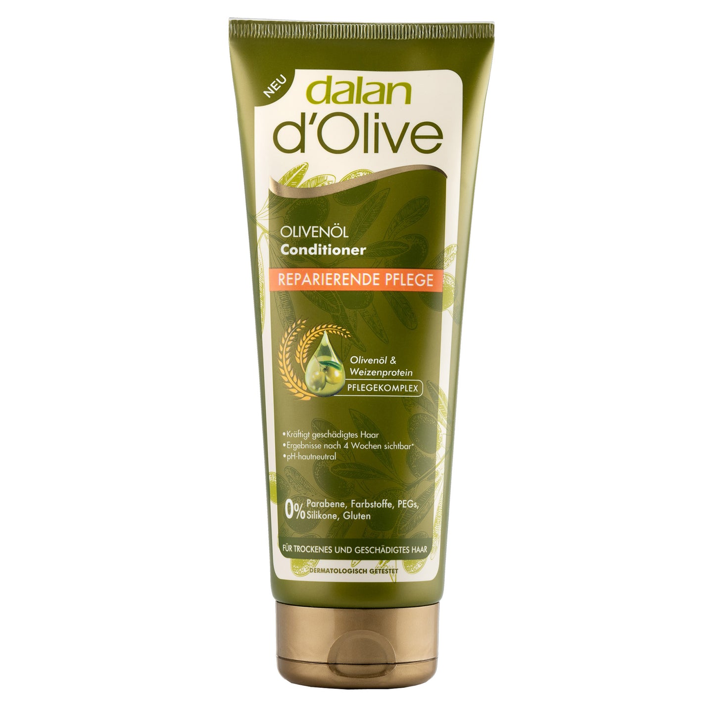 Dalan d'Olive Conditioner Reparierende Pflege mit Olivenöl und Weizenproteinen, 200 ml