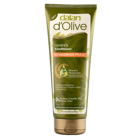 Dalan d'Olive Conditioner Reparierende Pflege mit Olivenöl und Weizenproteinen, 200 ml