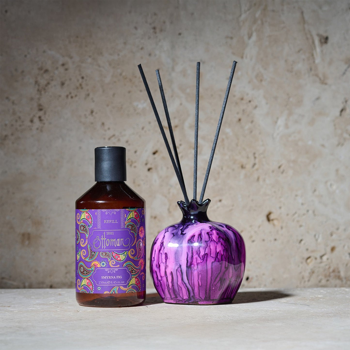 Diffuser Granatapfel - Lila/Grau