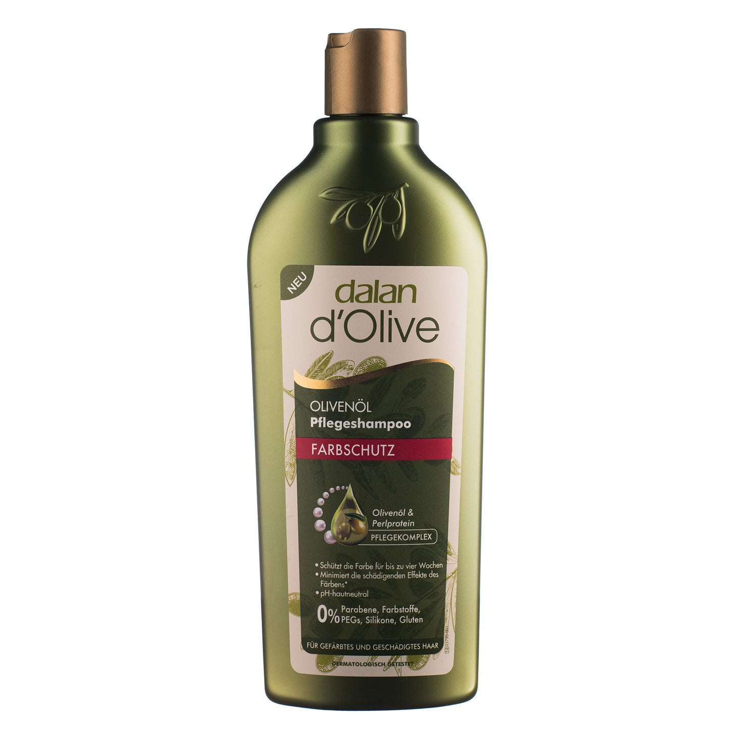 Dalan d'Olive Pflegeshampoo Farbschutz mit Olivenöl und Weizenproteinen, 400 ml