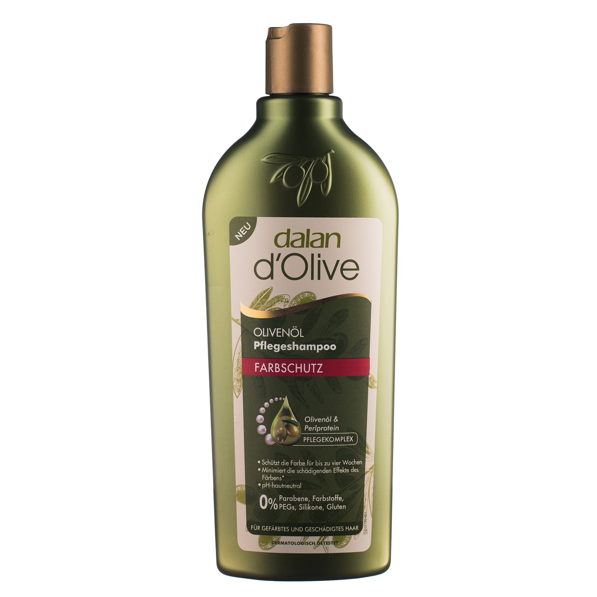 Dalan d'Olive Pflegeshampoo Farbschutz mit Olivenöl und Weizenproteinen, 400 ml