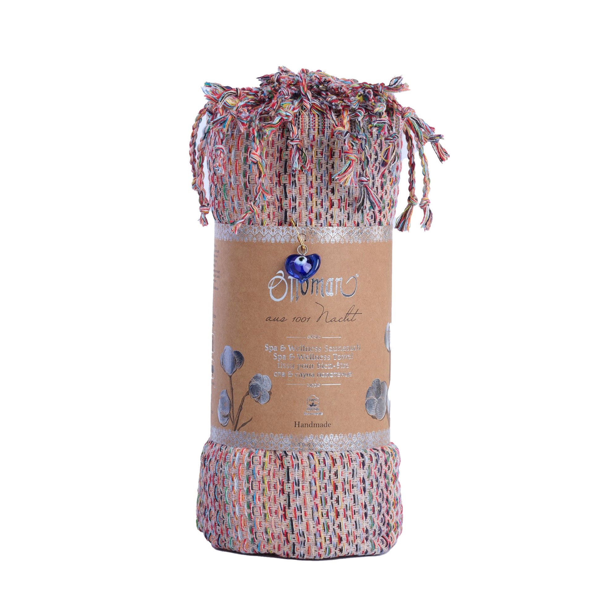 Hamamtuch Ala aus 100 % Baumwolle, 175 × 100 cm, in Beige