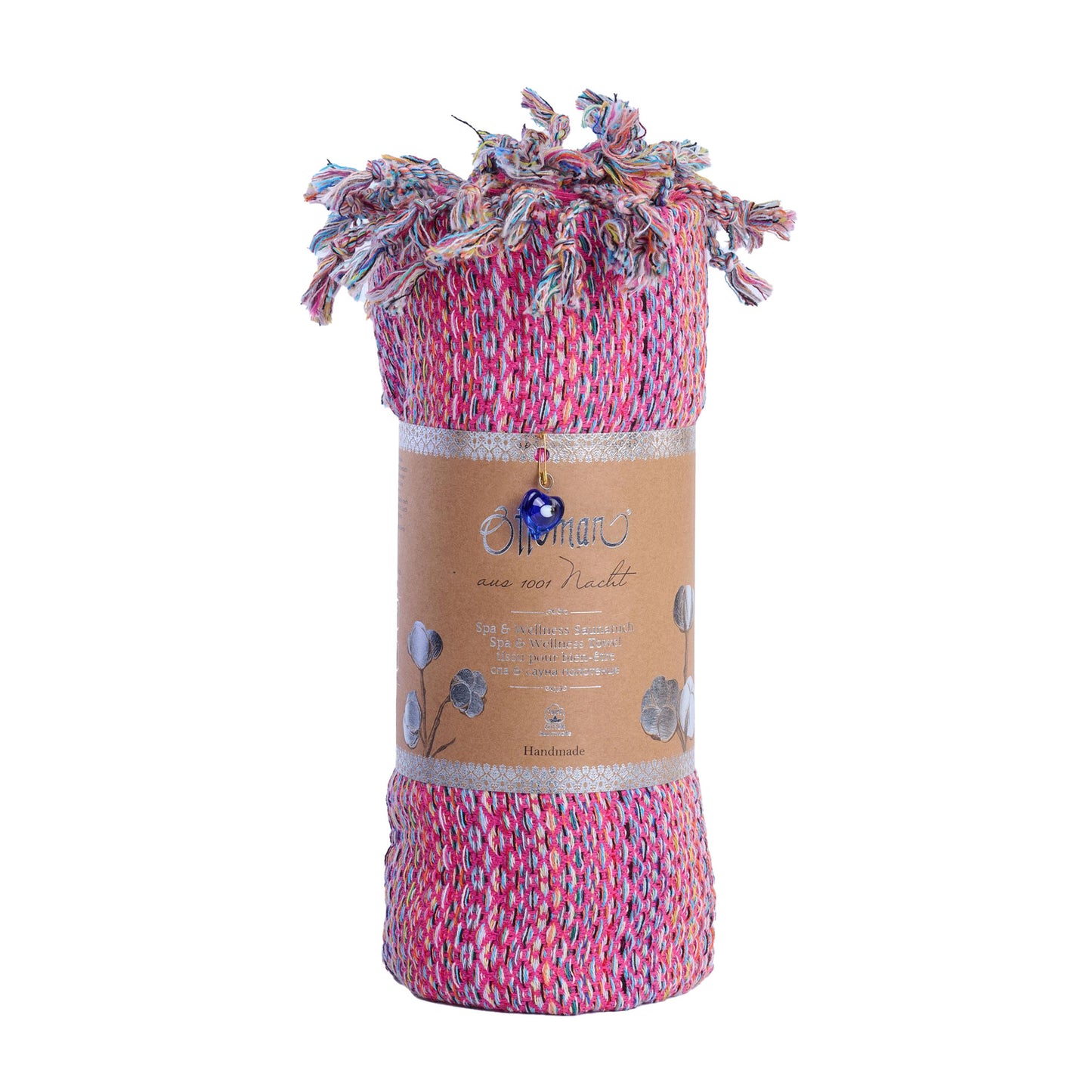 Hamamtuch Ala aus 100 % Baumwolle, 175 × 100 cm, in Pink