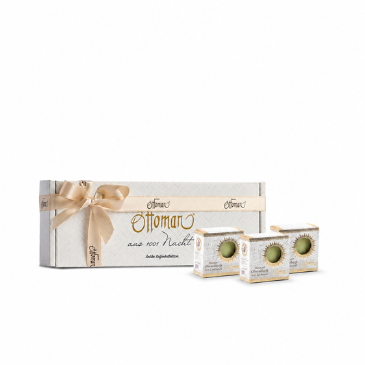 Geschenkset Hausart Olivenölseife mit Lorbeeröl