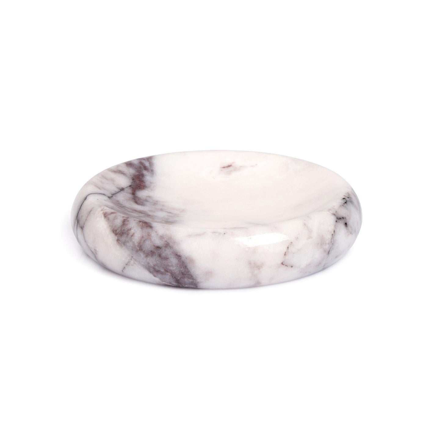 Seifenschale aus Marmor, aus 100 % Marmor, Durchmesser ca. 11,5 cm