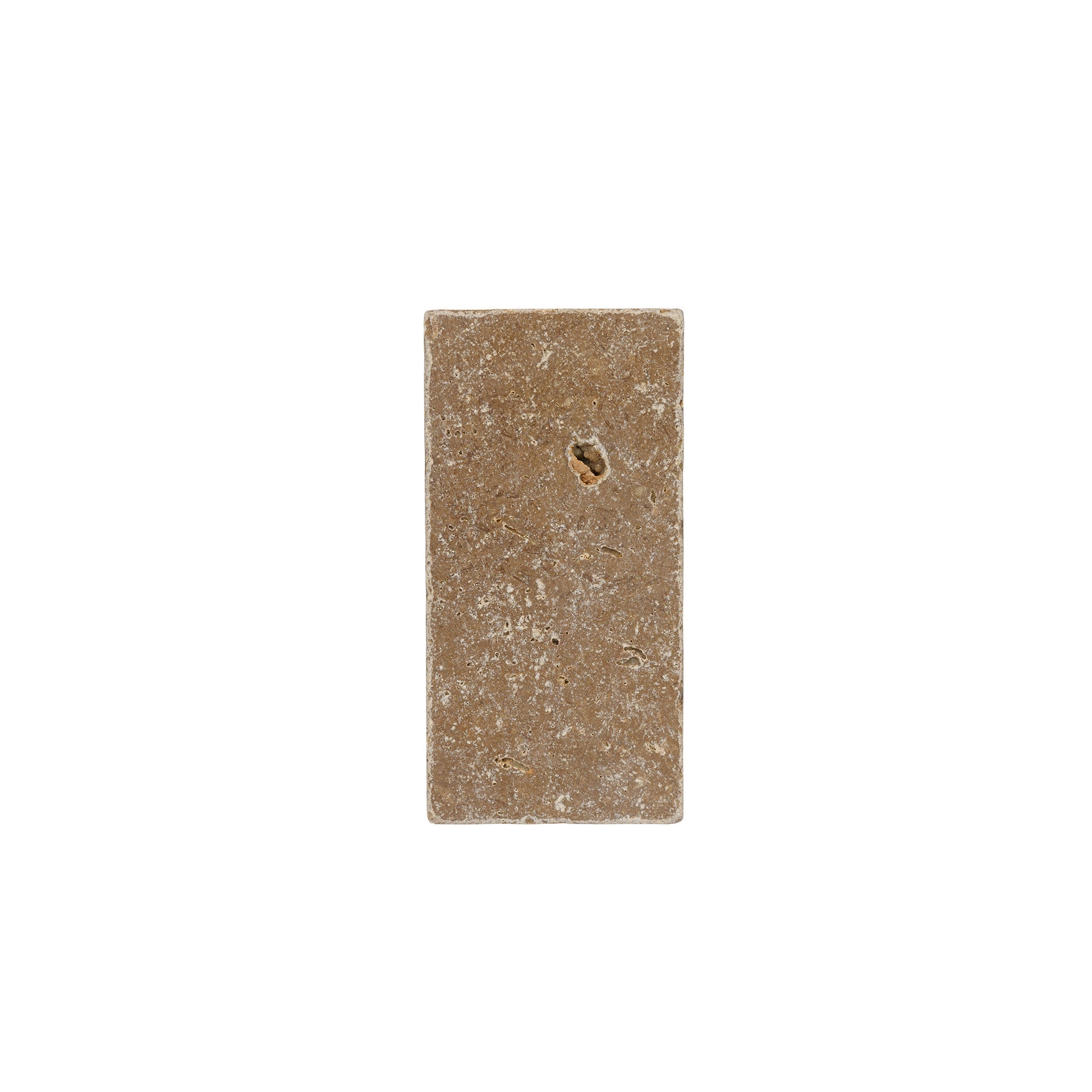 Längliche Travertin-Ablage Noce, unverpackt, 7,5 × 15 cm
