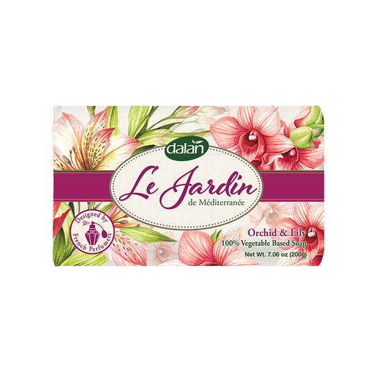 Dalan Le Jardin vegetarische Seife Orchid & Lily mit französischer Duftkomposition