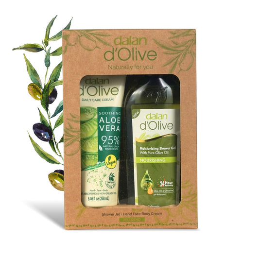 Dalan d'Olive Geschenkset Duschgel & Bodycreme