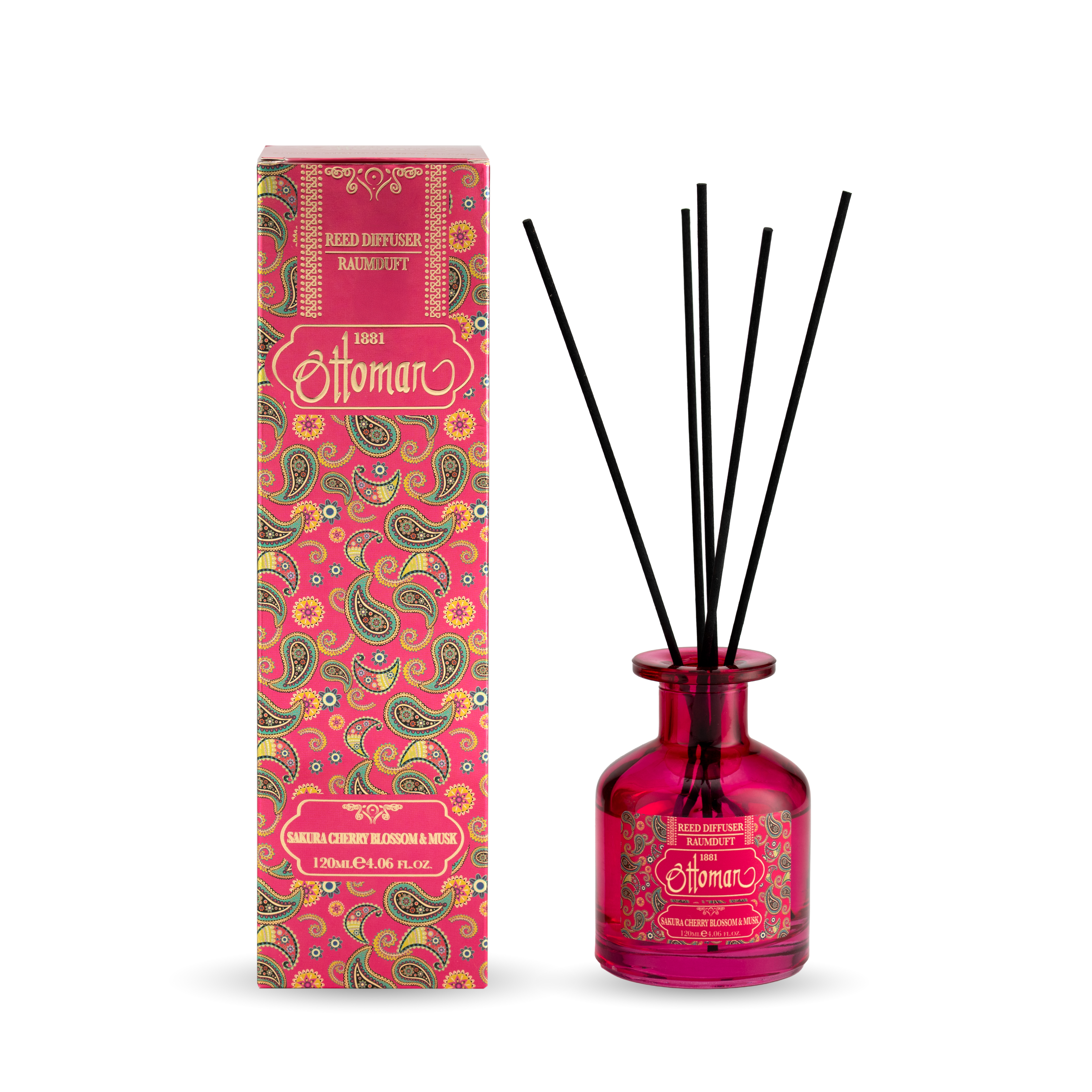 Diffuser Glas - Sakura Cherry Blossom & Musk Reed - 120 ml
