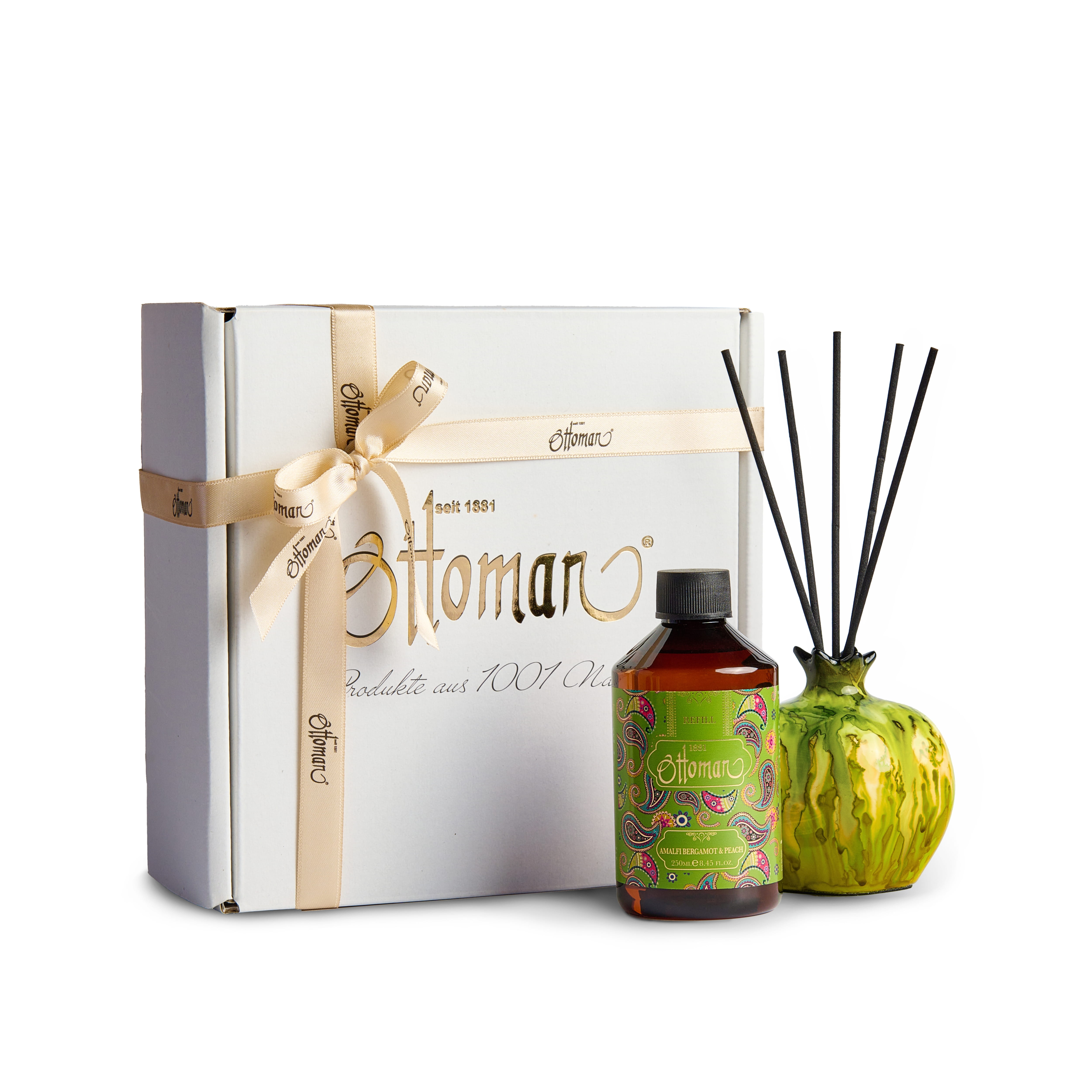 Raumduft-Set Amalfi Bergamot & Peach Refill