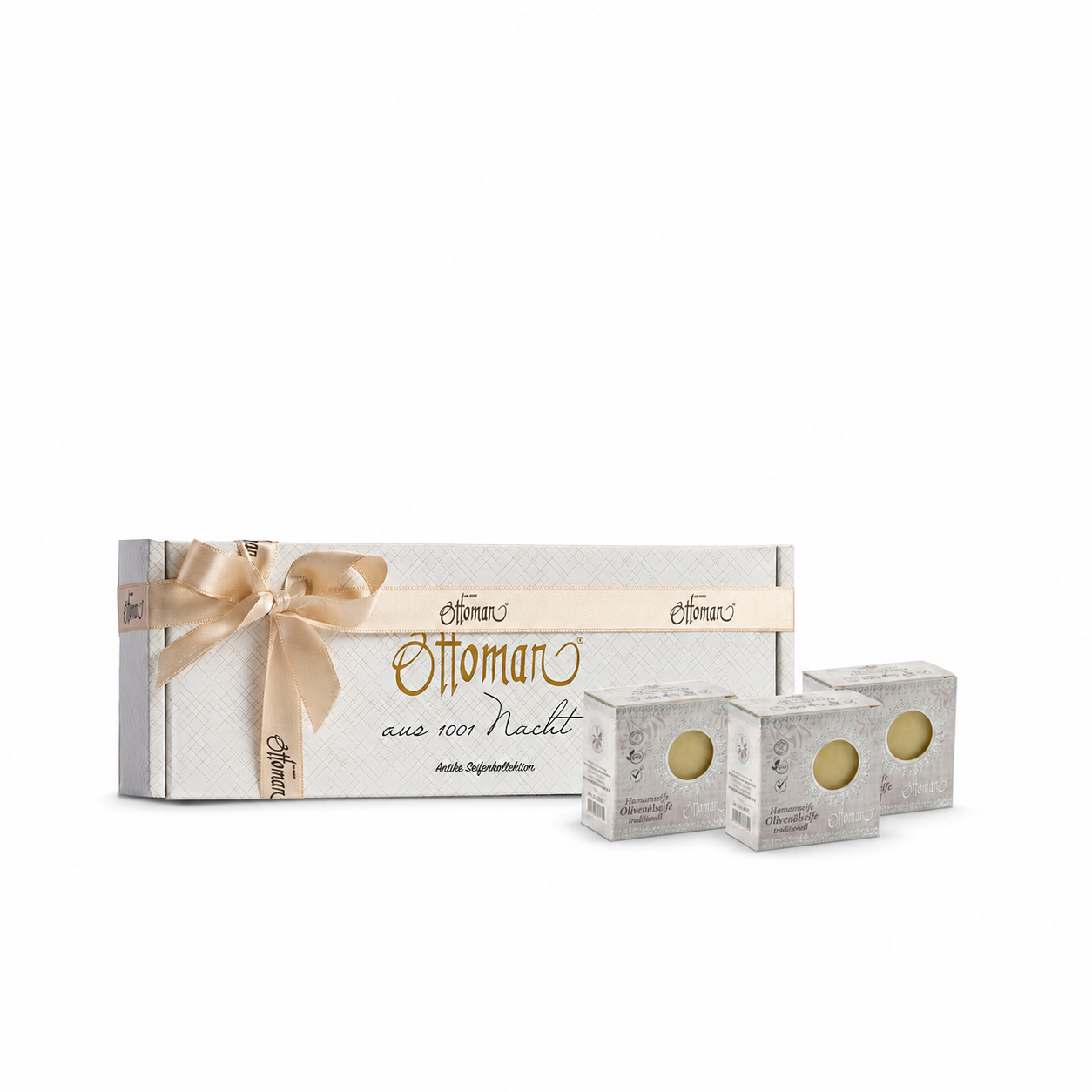 Seifenkollektion 3x 200g Hamamseife in Geschenkschachtel