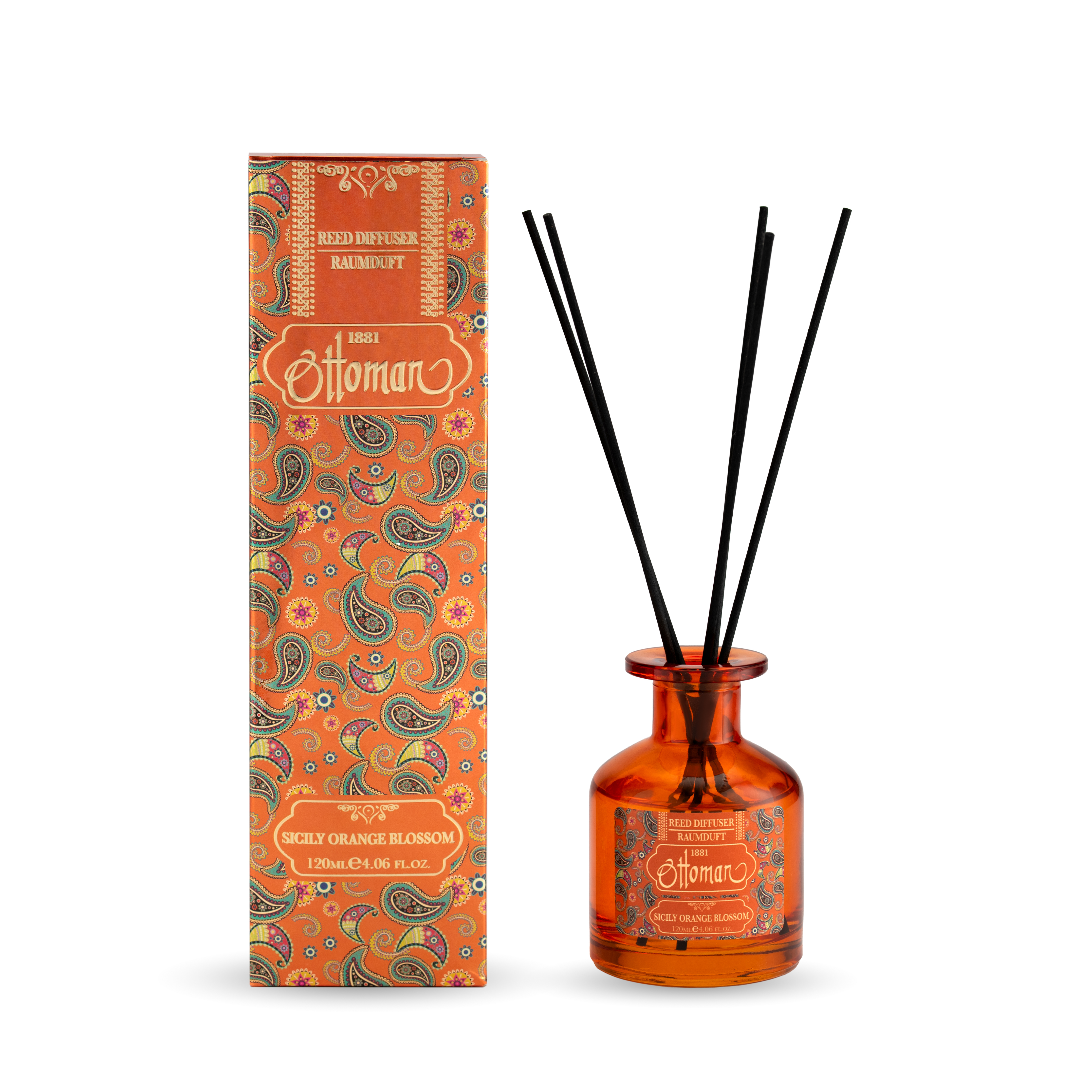 Diffuser Glas -  Sicily Orange Blossom - 120 ml