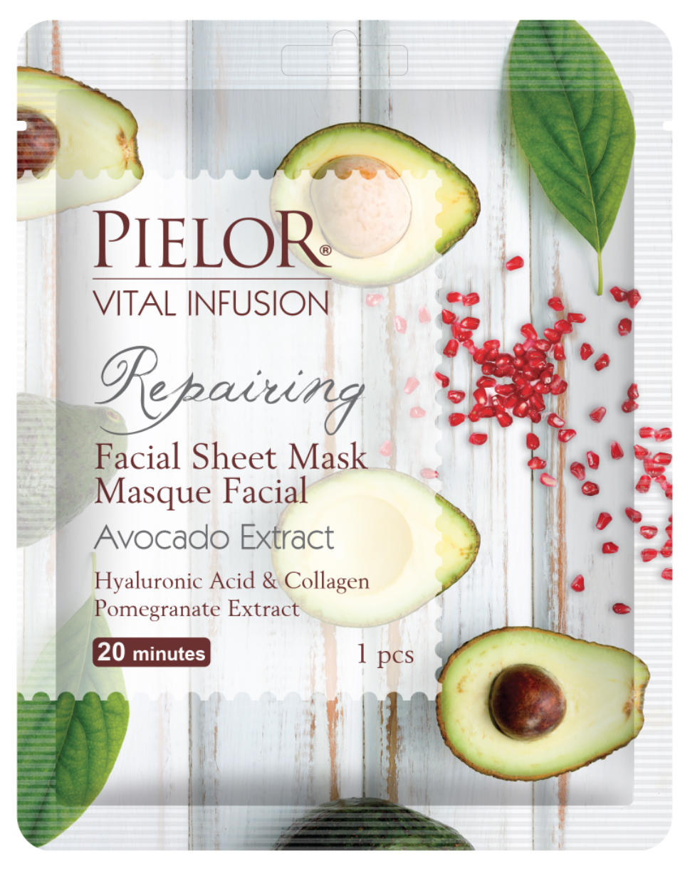 PIELOR Gesichtsmasken - Avocado & Granatapfel