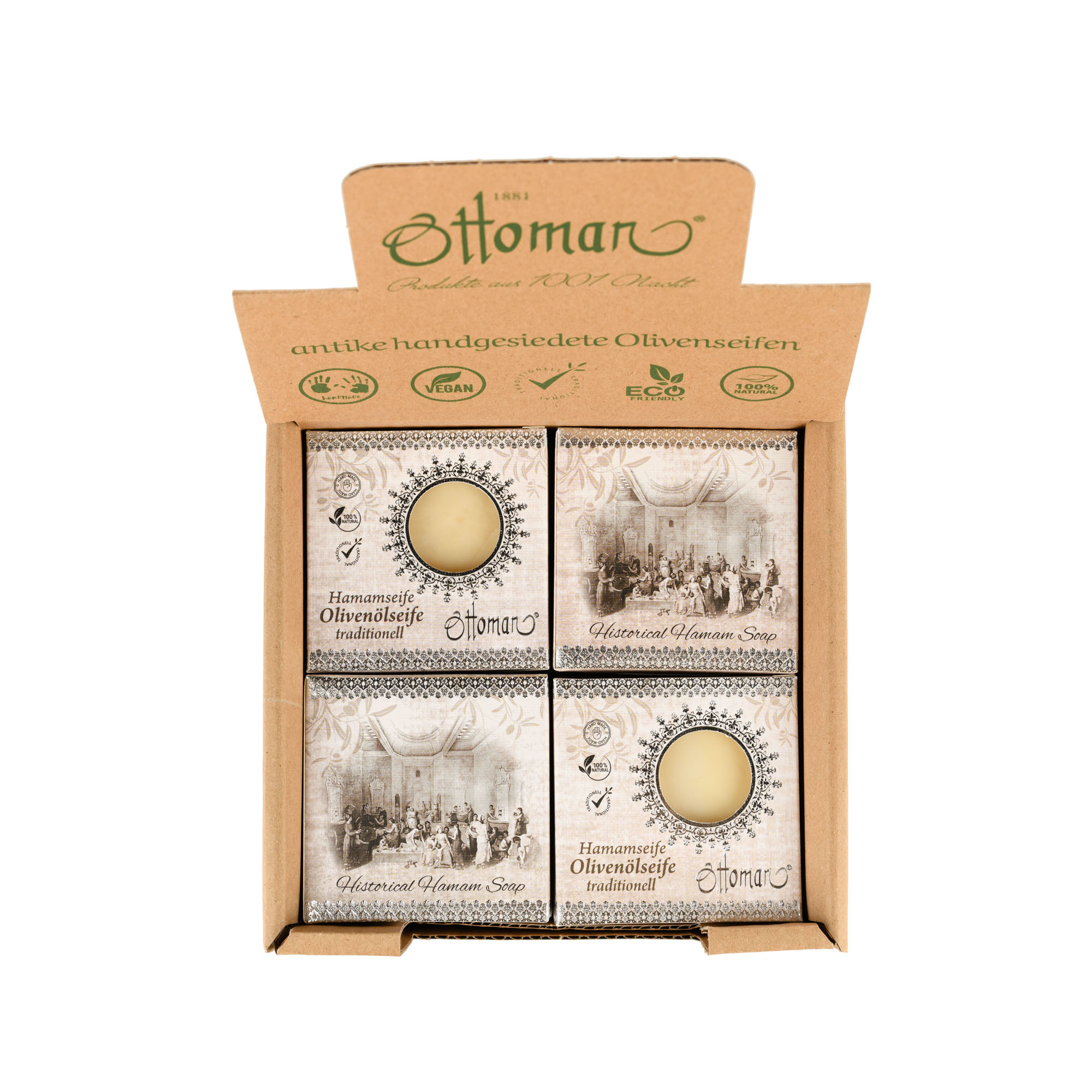 Hamam Olivenölseife weiß (200g)