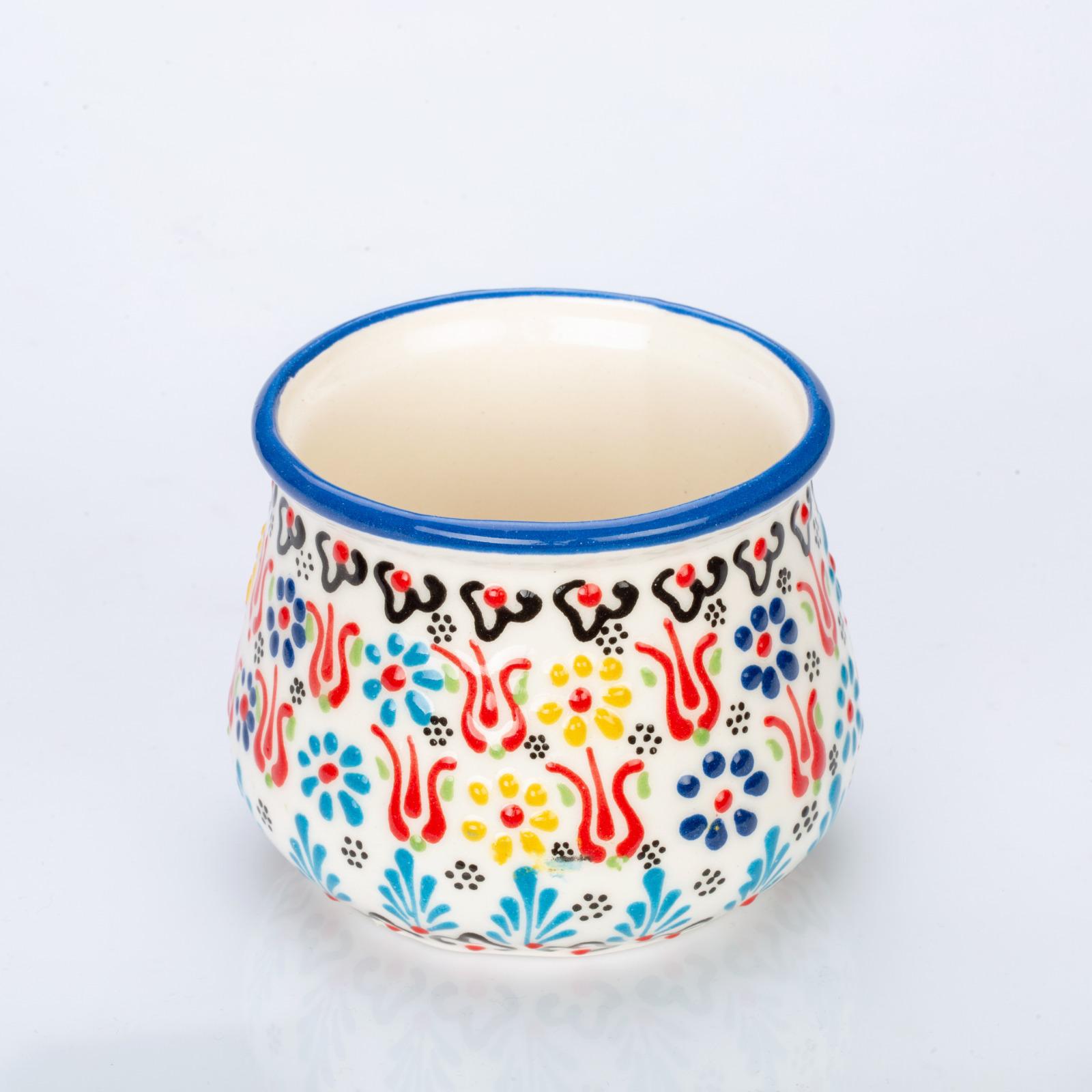 Candles in Ceramic Bowl