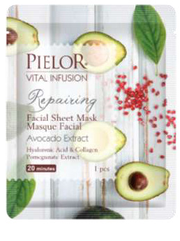 PIELOR Gesichtsmasken - Avocado & Granatapfel