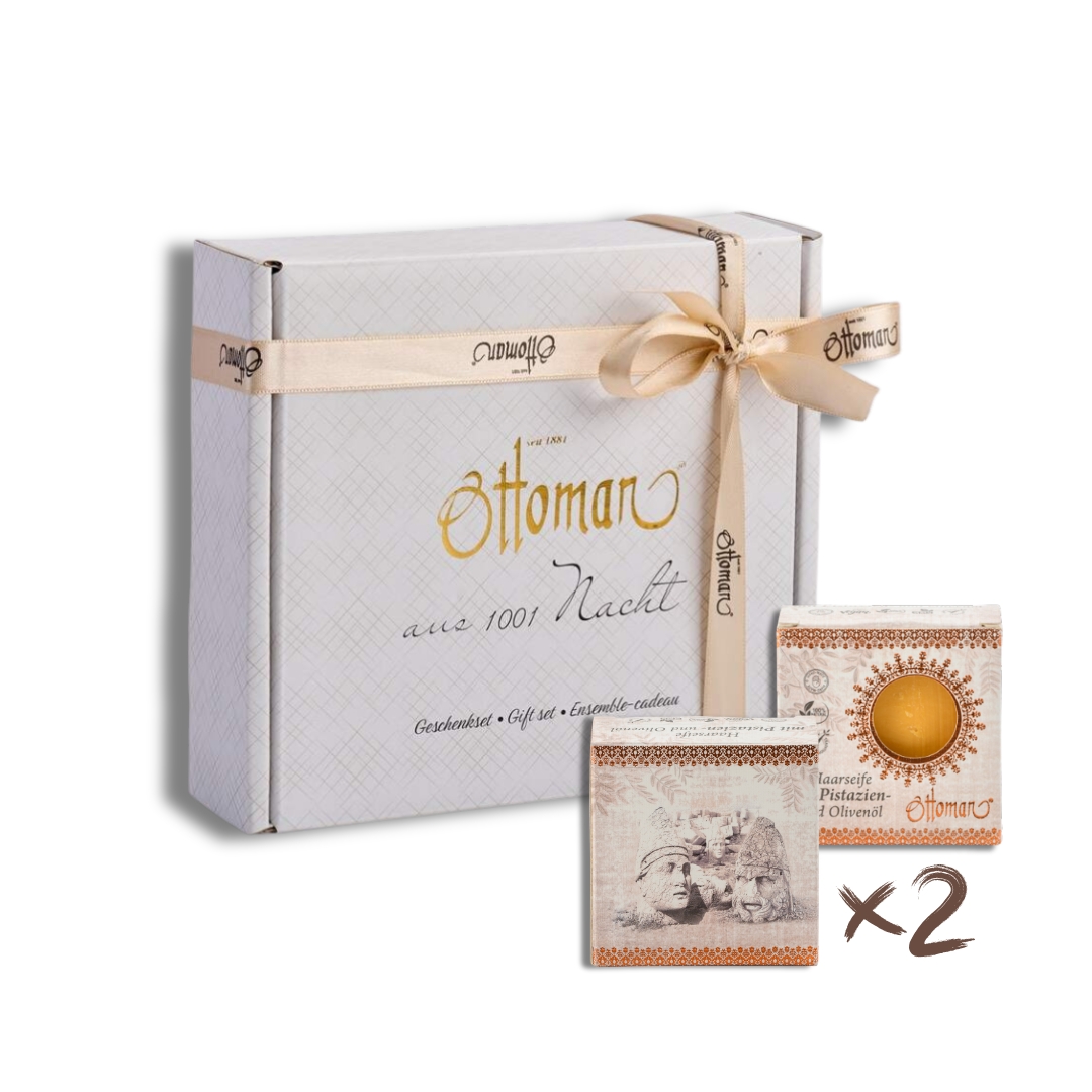 Seifenkollektion 4x Haarseife in Geschenkschachtel