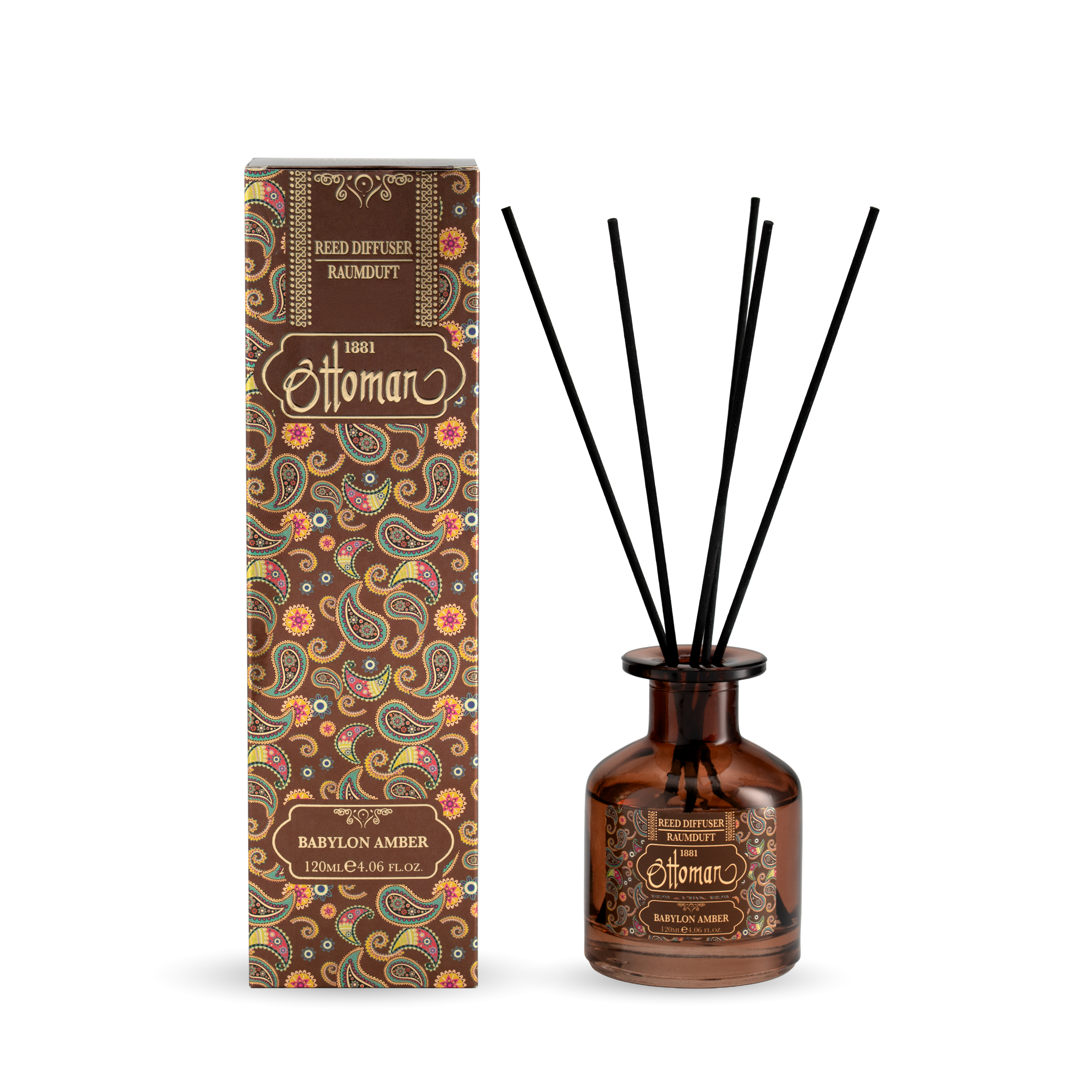 Diffuser Glas - Babylon Amber - 120 ml