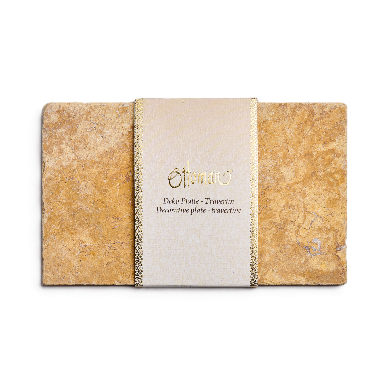 Antique Travertin Dekoplatte Gold