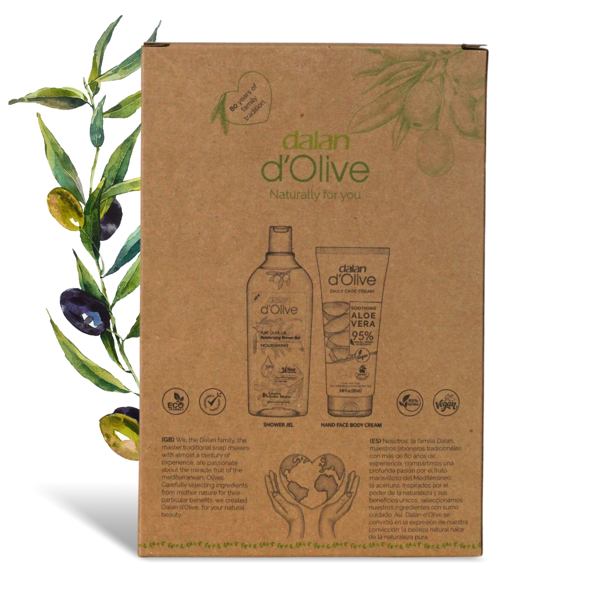 d'Olive - Geschenkset Duschgel & Bodycreme