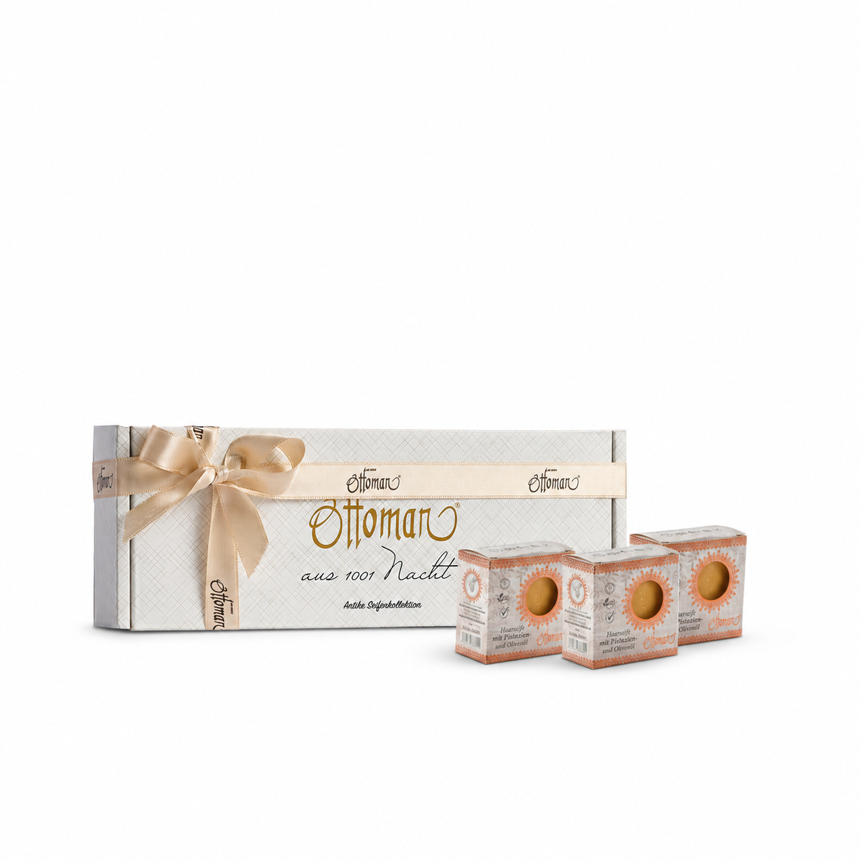 Seifenkollektion 3x Haarseife in Geschenkschachtel