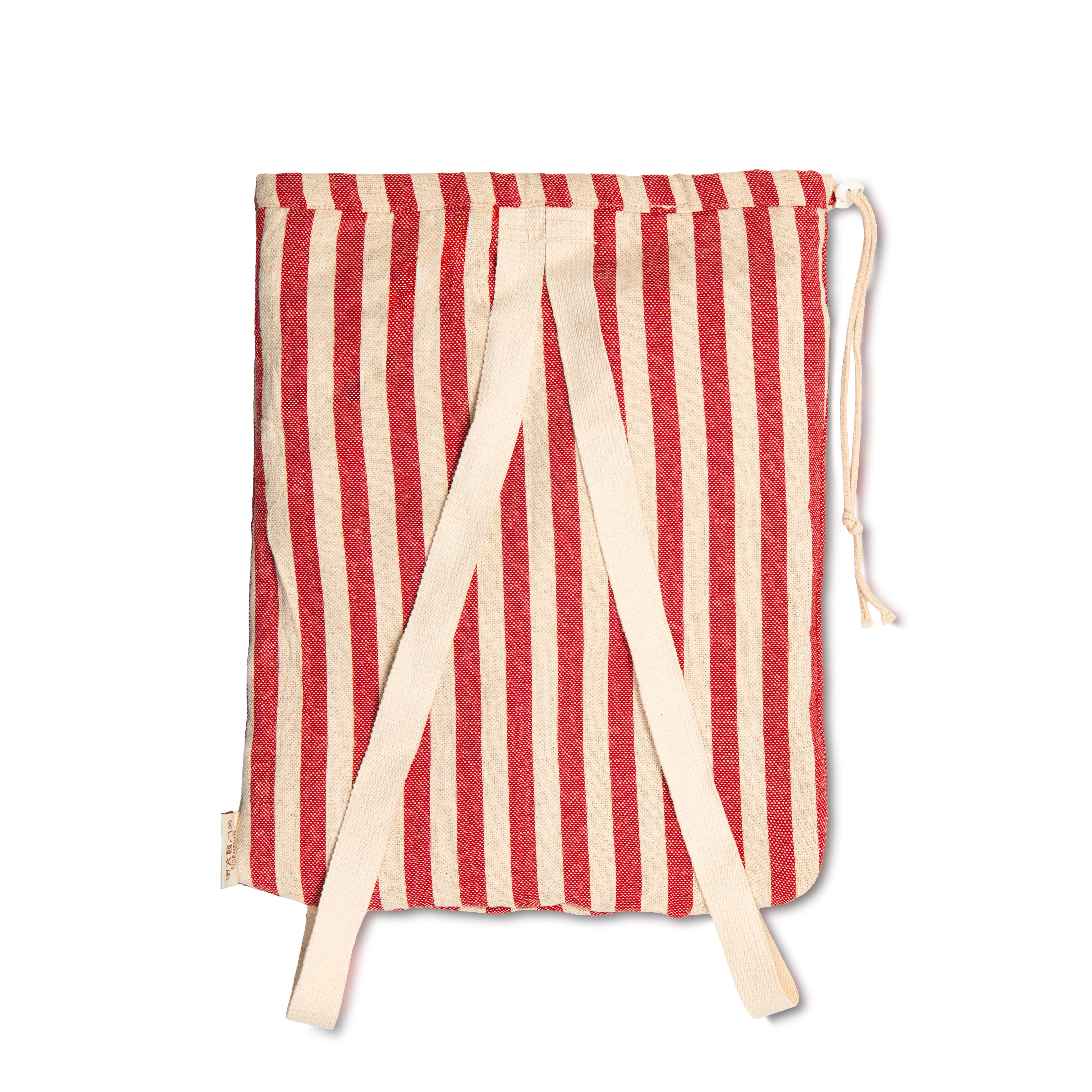 2-in-1 Strandrucksack mit Hamamtuch - rot