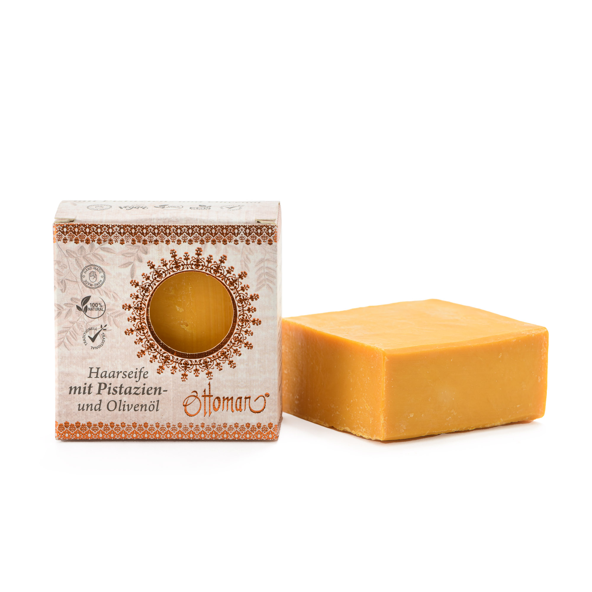 Haarseife 190g mit Pistazien- und Olivenöl