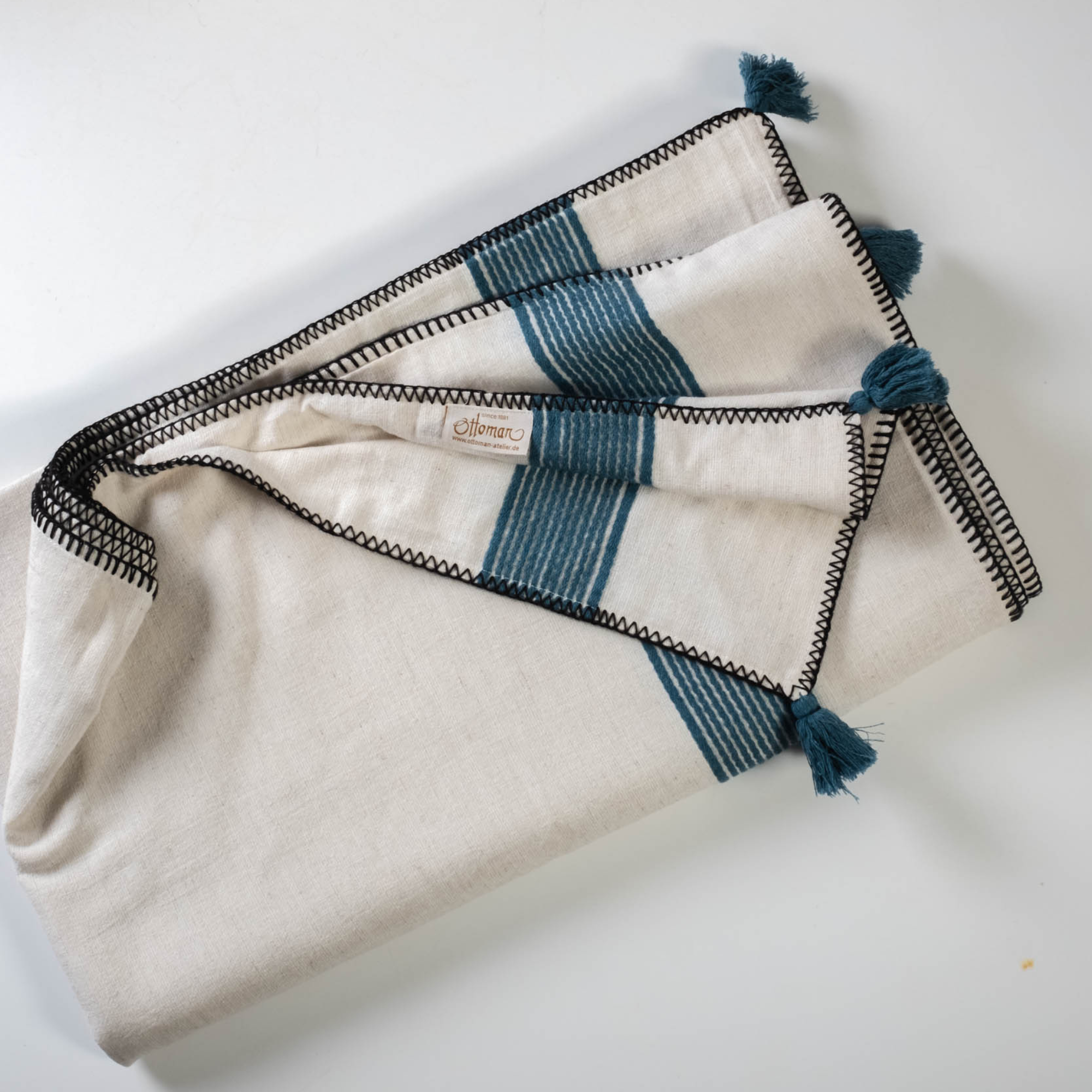 14915-ETHNO-Petrol-10 Tagesdecke ETHNO