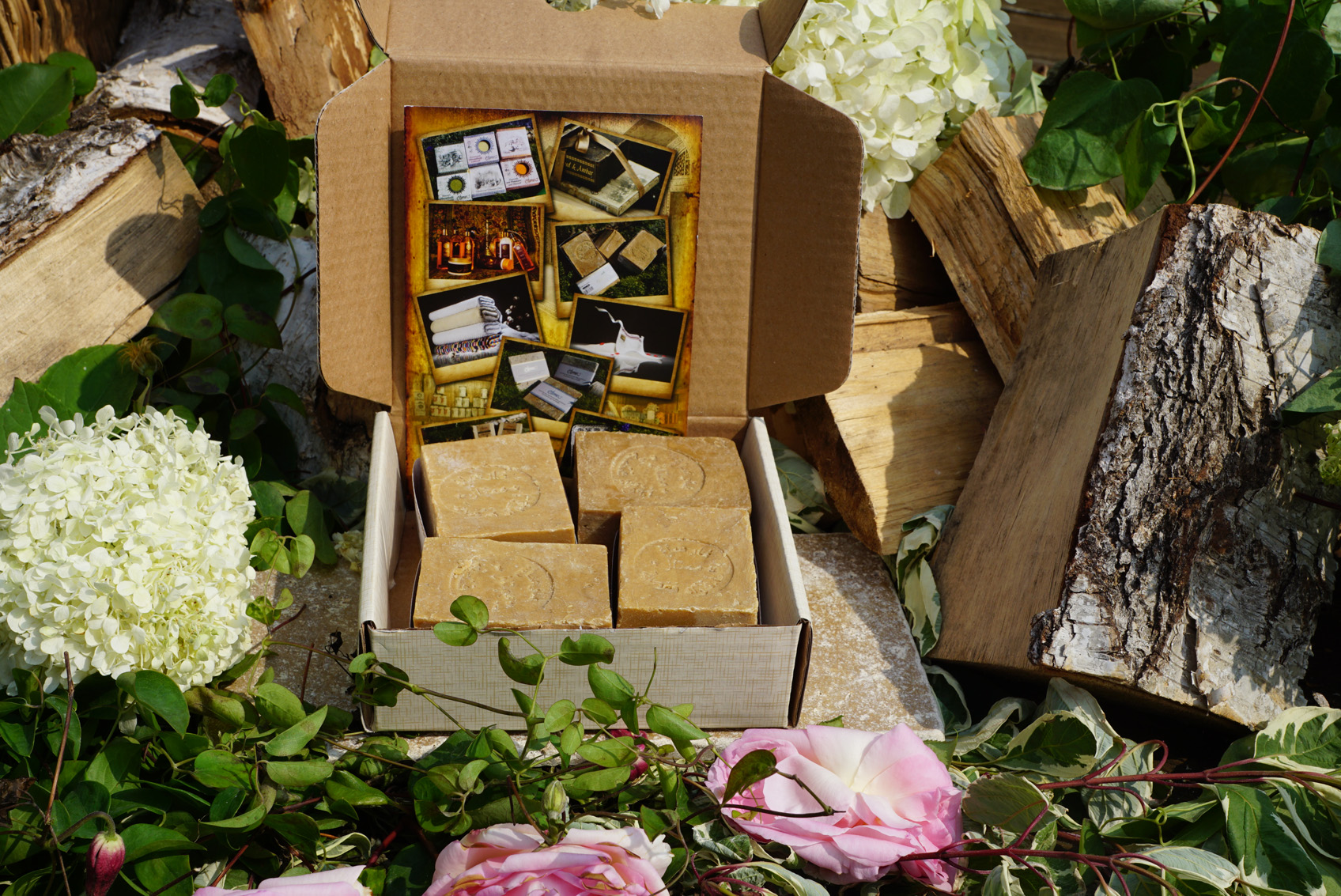 DSC07776_kleinpe6AhJDD53nYY Seifenkollektion 4x Alepposeife in Geschenkschachtel