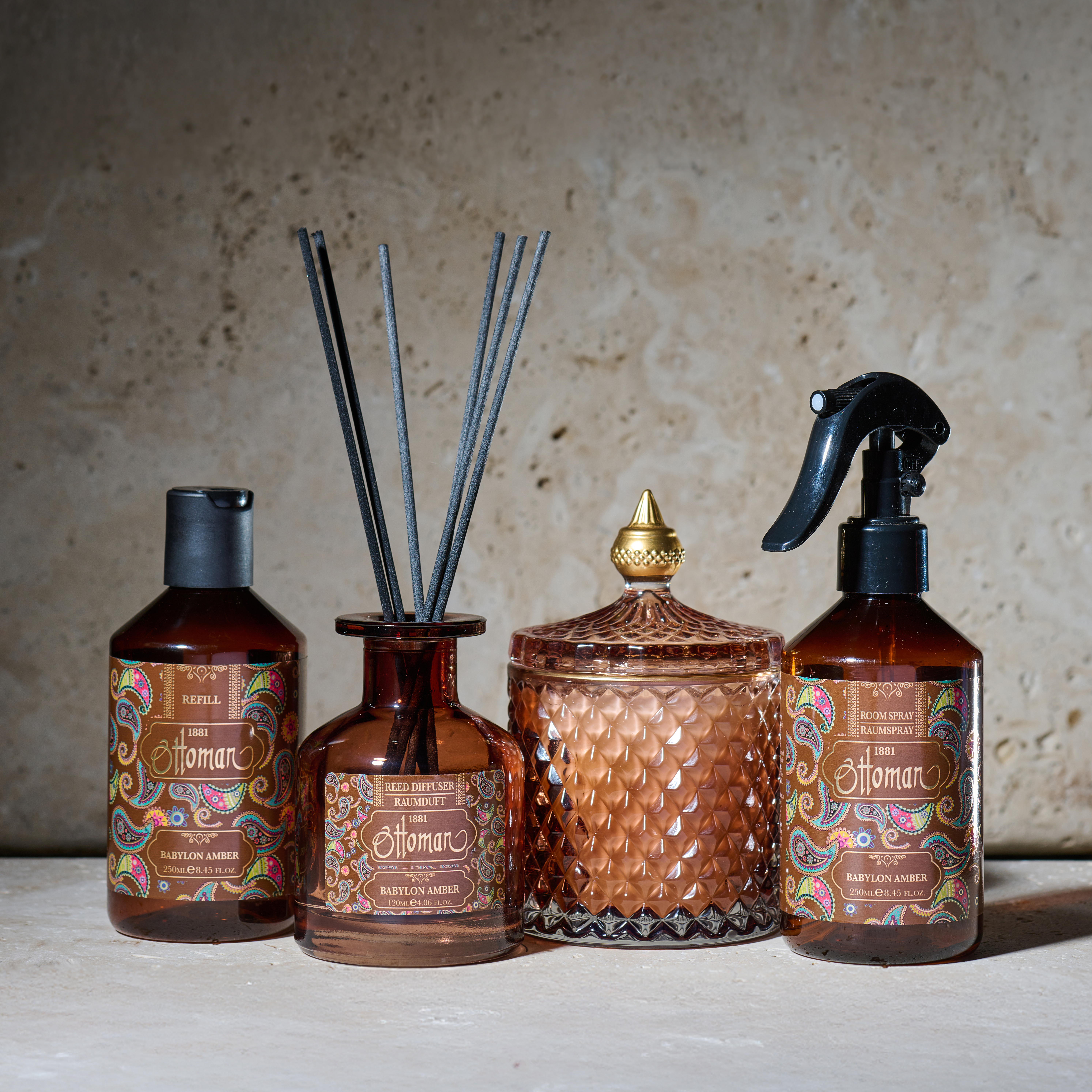 Diffuser Glas - Babylon Amber - 120 ml