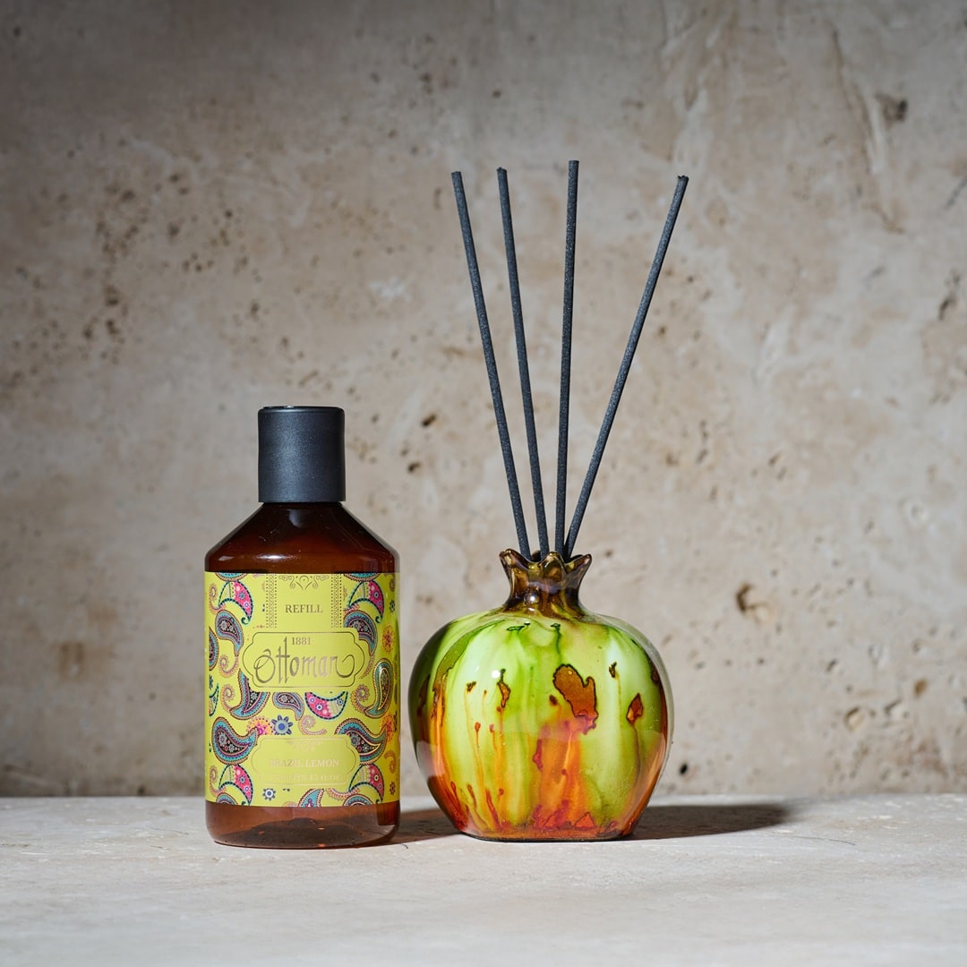 Diffuser Granatapfel - orange/grün