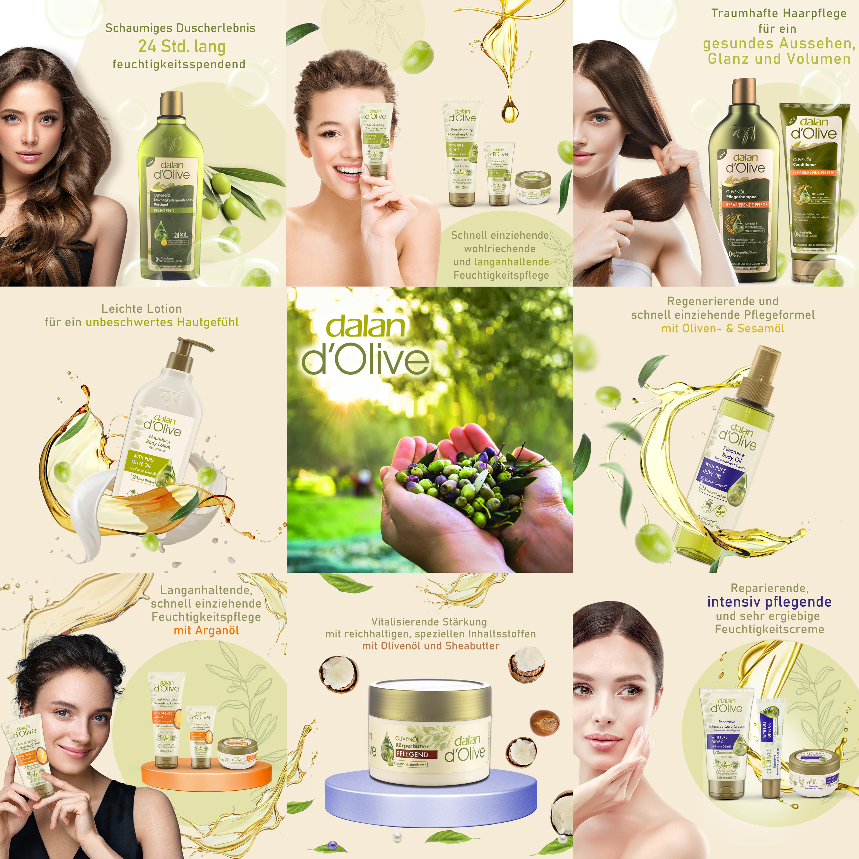 d'Olive - Geschenkset Flüssigseife & Bodycreme