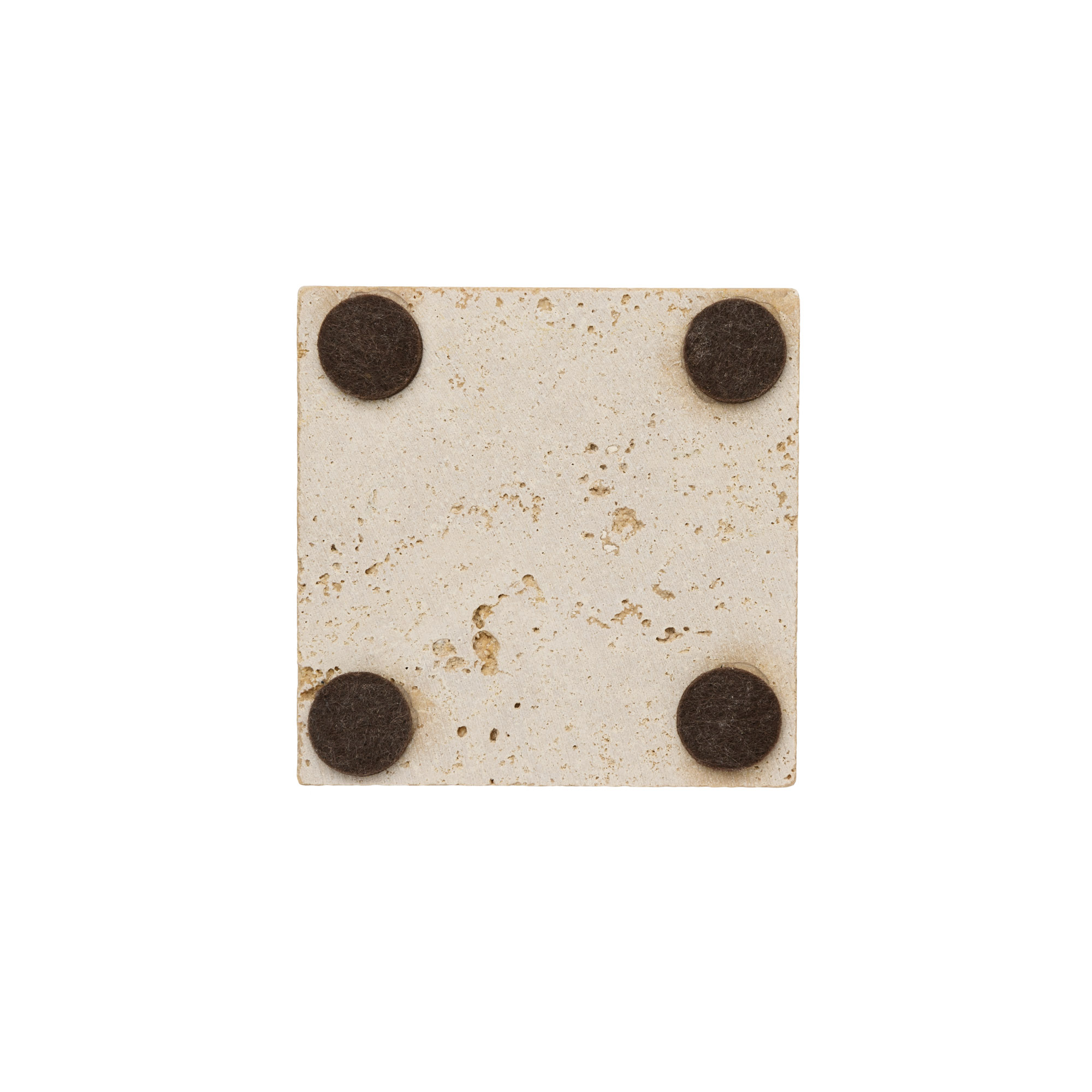 Travertin Soap dish Square Set of 4 Travertin Soap dish Square Set of 4