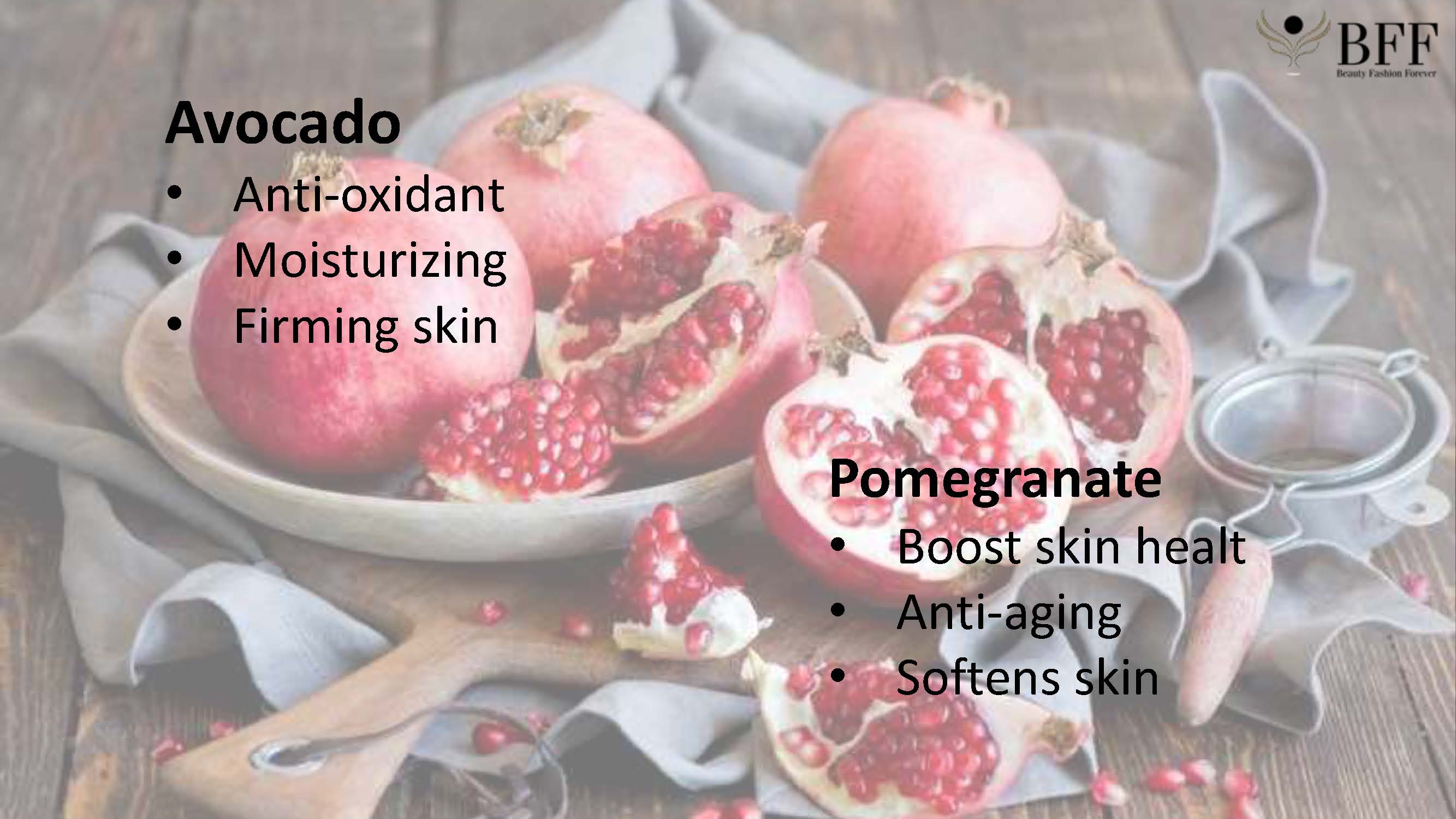 PIELOR Gesichtsmasken - Avocado & Granatapfel